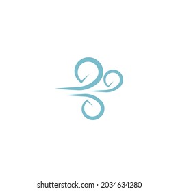 Wind icon logo design template vector illustration