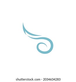 Wind icon logo design template vector illustration