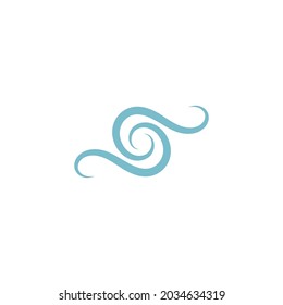 Wind icon logo design template vector illustration