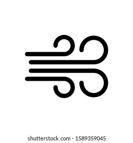 Wind icon, logo isolated on white background