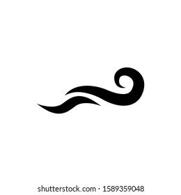 Wind icon, logo isolated on white background