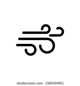 Wind icon, logo isolated on white background