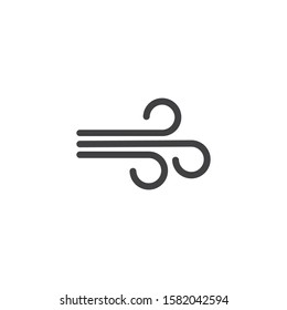 wind icon logo vector illustration design