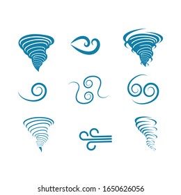 diseño vectorial de icono del viento