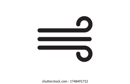 Wind icon on white background. flat style. wind sign.