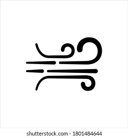 Wind icon on white background