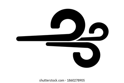 wind icon on white background