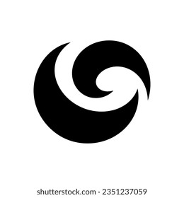Wind icon on white background