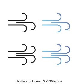 Wind Icon On White Background Vector Design.