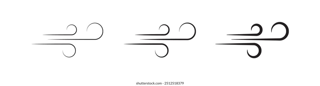 wind icon on white background