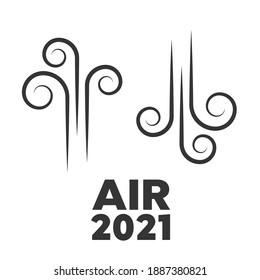 Wind icon set. Air icons vector set