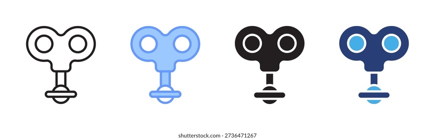 Wind Up icon set multiple style collection