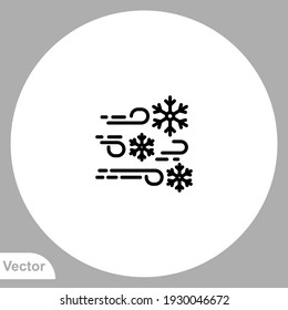 Wind icon sign vector symbol. Logo illustration for web and mobile