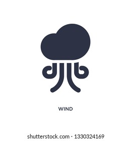 wind icon. Simple element illustration from autumn concept. wind editable symbol design on white background. Can be use for web and mobile.