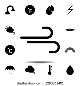 wind icon. Simple glyph vector of weather set for UI and UX, website or mobile application