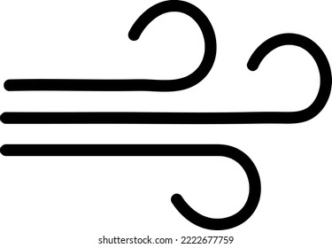Wind icon symbol. Premium quality isolated weather wind icon element in trendy style..eps
