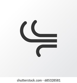 Wind Icon Symbol. Premium Quality Isolated Breeze Element In Trendy Style.