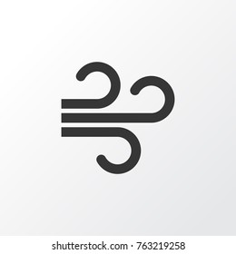 Wind Icon Symbol. Premium Quality Isolated Weather Wind Icon Element In Trendy Style.