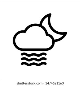 wind icon. Symbol of Weather icon with trendy flat line style icon for web, logo, app, UI design. isolated on white background. vector illustration eps 10