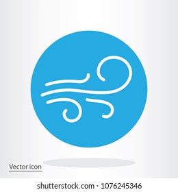 wind icon vector