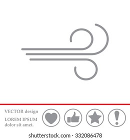 Wind icon vector