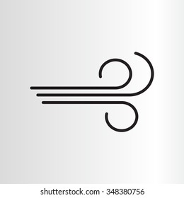 Wind icon vector
