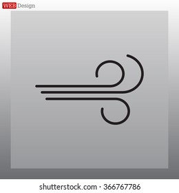 Wind icon vector
