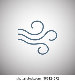 wind icon vector