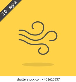 wind icon vector