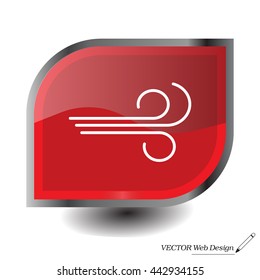 Wind icon vector