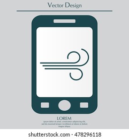 Wind icon vector