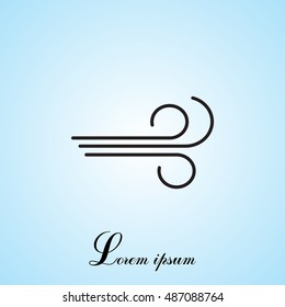 Wind icon vector