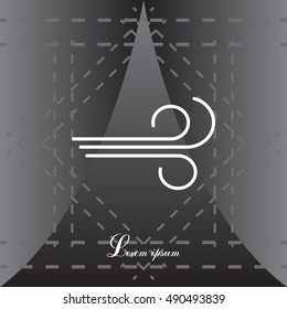 Wind icon vector