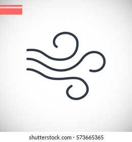  Wind icon Vector. 