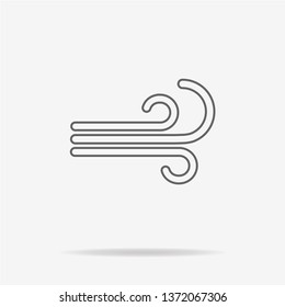 Wind icon. Vector concept illustration for design.