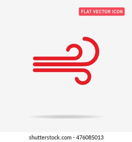 Wind icon. Vector concept illustration for design.