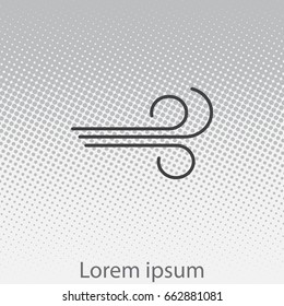 Wind icon vector. vector illustration
