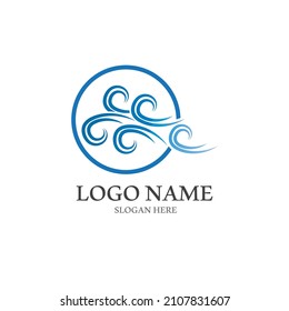 Wind icon vector illustration design template