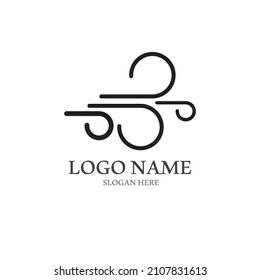 Wind icon vector illustration design template
