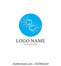 Vektorgrafik-Design-Vorlage für Windsymbol