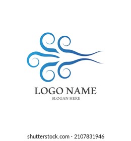 Wind icon vector illustration design template