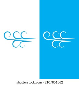 Plantilla de diseño de ilustraciones vectoriales de iconos de viento