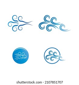 Wind icon vector illustration design template
