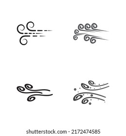 Wind icon vector illustration design template
