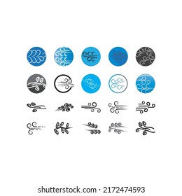 Wind icon vector illustration design template
