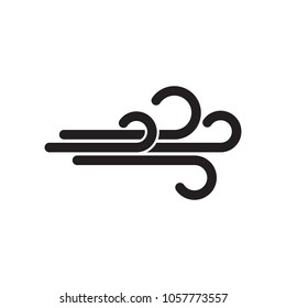 Wind icon. Vector illustration, EPS 10.