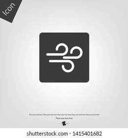 Wind icon. Vector illustration sign