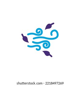wind icon vector image with white background