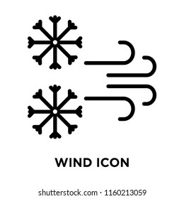 Wind icon vector isolated on white background, Wind transparent sign , linear symbol and stroke design elements in outline style