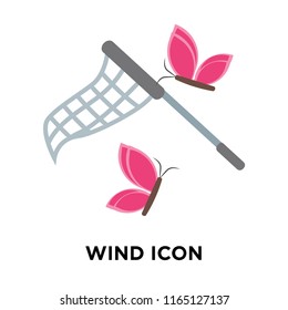 Wind icon vector isolated on white background, Wind transparent sign , nature symbols